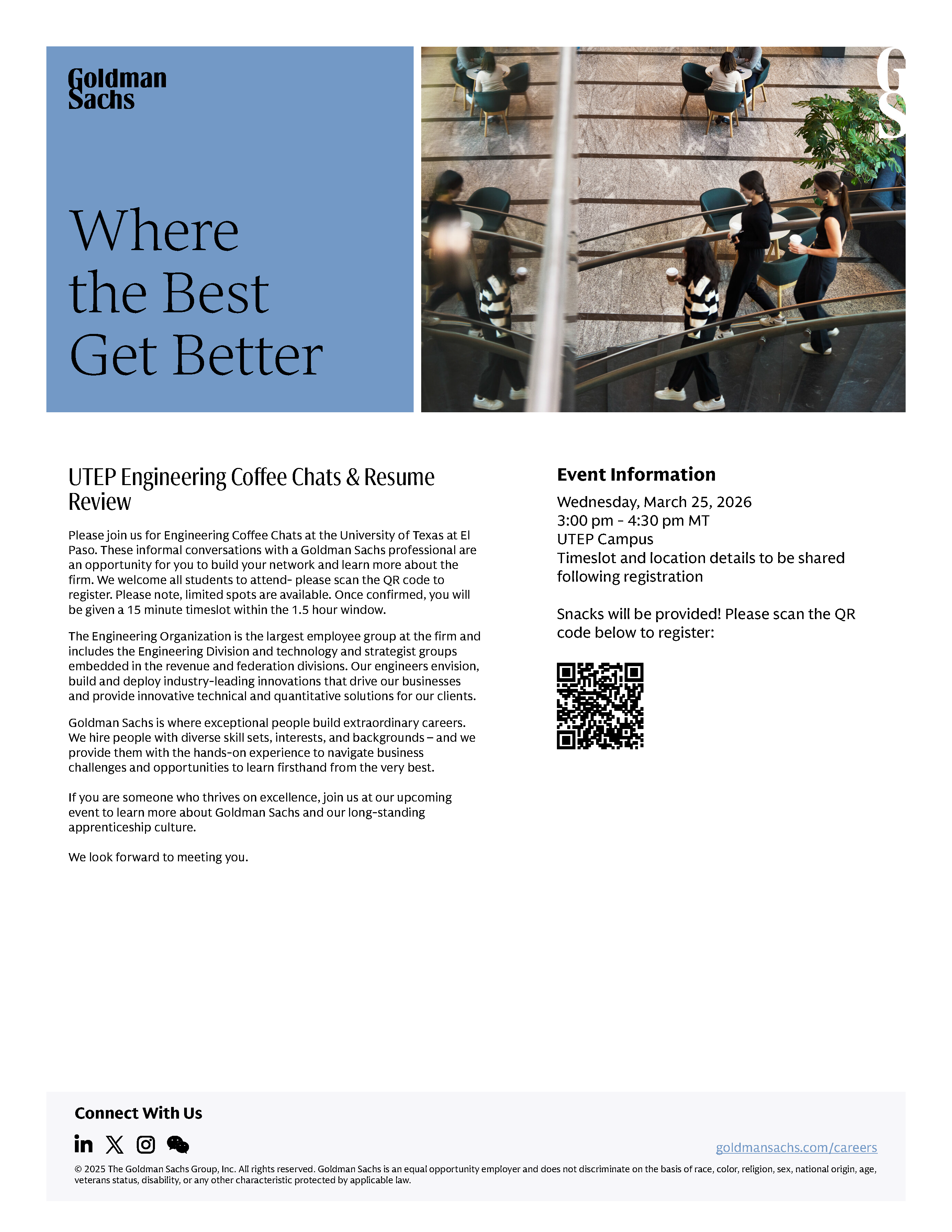 UTEP Coffee Chat Flyer